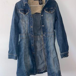 Long Jean Jacket size 12/14